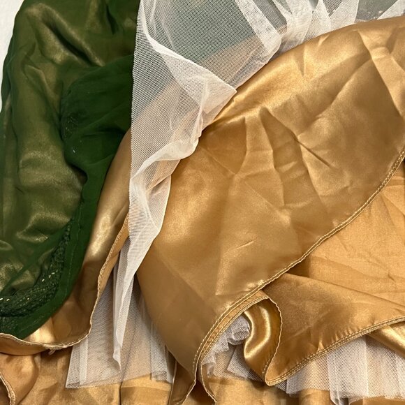 Adrianna Papell Evening Green Beaded Chiffon Cocktail Dress Elegant Embellishe S - Picture 12 of 12